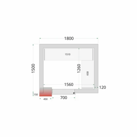 mrazí místnost Tefcold CR 180x150x220 (+sleva při koupi na IČO)